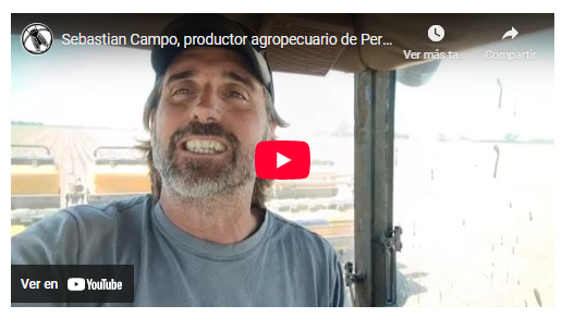 Retenciones 0, malestar 1: “Cansado que el esfuerzo se lo lleven los 4 de siempre”, dice desde Pergamino Sebastián Campo, a bordo de su tractor en plena siembra de maíz