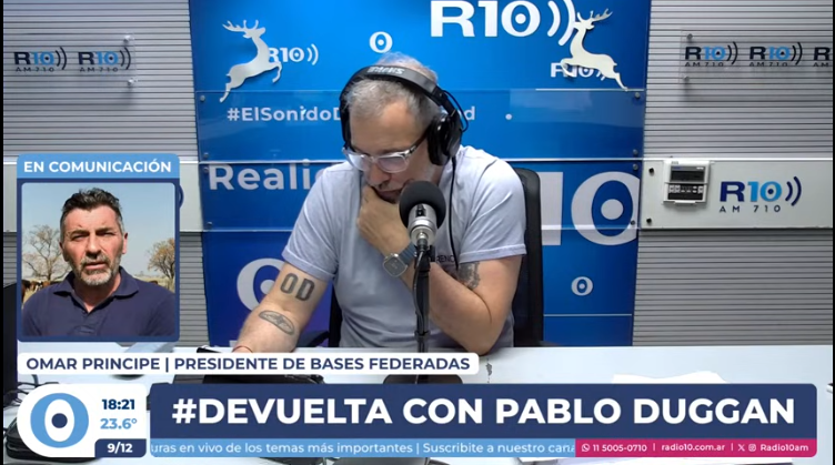 “La baja de retenciones duró 48 hs la última vez” Omar Príncipe en #DeVuelta