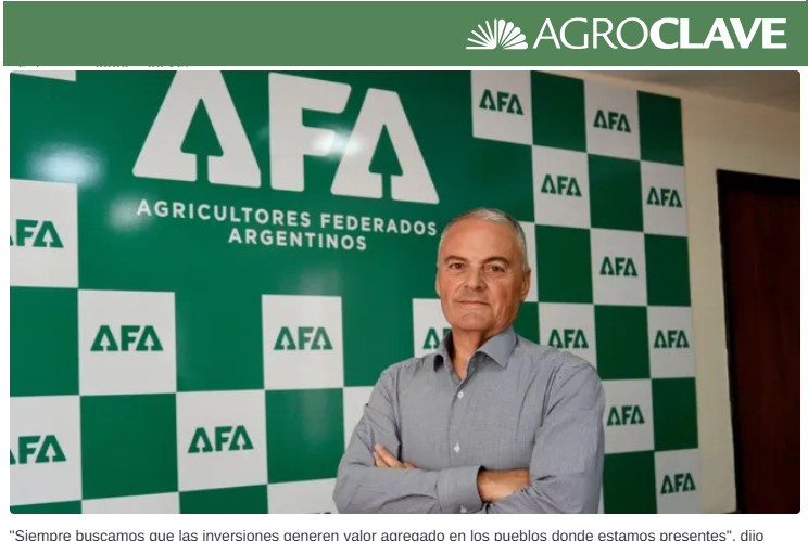 Darío Marinozzi: “Muchos productores siguen siéndolo porque AFA les dio una mano”