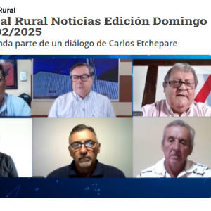 Canal Rural Noticias Edición Domingo 16/02/2025 Segunda parte de un diálogo de Carlos Etchepare con productores miembros de Bases Federadas.