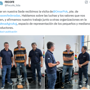 Ayer en nuestra Sede recibimos la visita de Omar Principe pte. de Bases Federadas