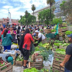 Alimentazo en Plaza de Mayo contra las políticas del Gobierno Nacional