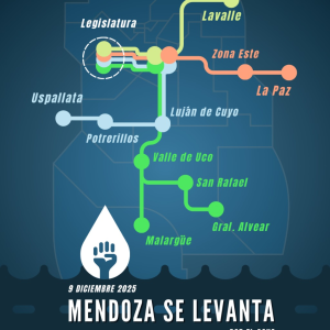 BASES FEDERADAS: RECHAZO A LA MODIFICACIÓN DE LA LEY DE GLACIARES Y A LA MEGAMINERIA EN MENDOZA.
