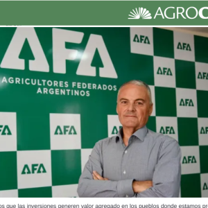 Darío Marinozzi: “Muchos productores siguen siéndolo porque AFA les dio una mano”