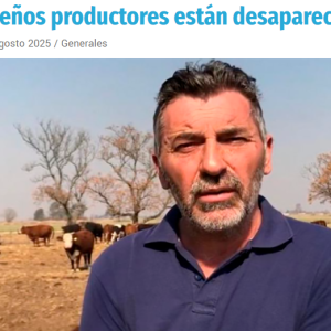 «Los pequeños productores están desapareciendo»