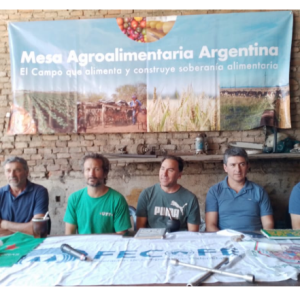 Reunión de la Mesa Agroalimentaria con el Director Nacional del INTA, Ariel Pereda, para evaluar acciones en conjunto entre trabajadores, organizaciones gremiales, sindicatos en defensa y recuperación del INTA.