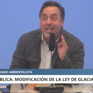 Parte de la intervención de Enrique Viale en la Audiencia Pública por la modificación regresiva de la Ley de Glaciares.