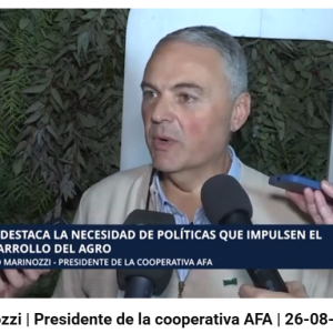 Dario Marinozzi | Presidente de la cooperativa AFA | 26-08-2025 |