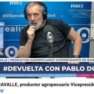 CARLOS BARAVALLE, productor agropecuario Vicepresidente de Bases federadas 